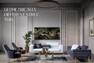 Immagine prodotto di Poltrona wing chair poltrona cocktail tessuto soggiorno poliestere grigio seduta