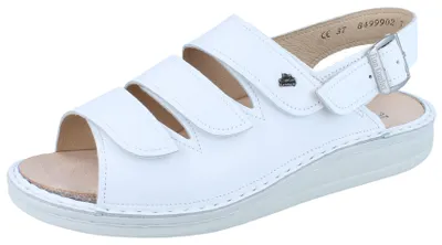 Produktbild von FINN COMFORT Sylt Damen Herren Sandale weiss Glattleder - Größe: 38