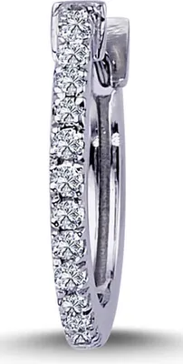 Produktbild von Herren Diamant Creole in 585`er 14 Karat Weißgold