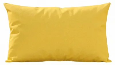 Produktbild von Outdoor Lounge Kissen 30x50cm Dekokissen inkl. Füllung Wasserfest Lotus Effekt, Farbe:Gelb