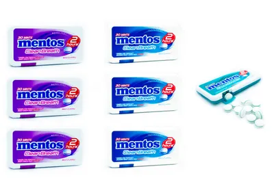Zdjęcie produktu dla Mentos Clean Breath 7 OPAKOWAŃ Mix Smaków