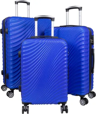 Produktbild von ABS Hartschalen Trolleyset 3tlg. Padua Blau - Gr. M, L und XL