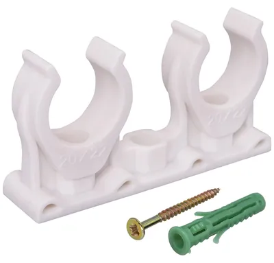Produktbild von 40 Stück U-förmige Rohrschellen für 20-22 mm Rohre