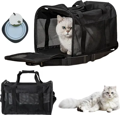 Obrázok produktu pre Skladací prepravný box Priedušný prenosný box pre mačky a psov 45 x 30 x 30 cm - nosnosť 77 kg