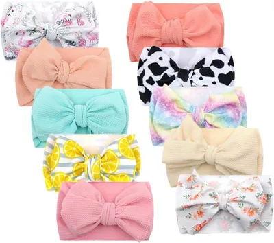 Productafbeelding van Grote strikhoofdbanden voor babymeisjes