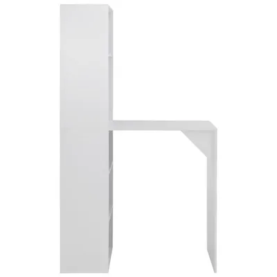 Immagine prodotto di vidaXL Tavolo da bar con armadio bianco 115x59x200 cm