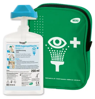 Produktbild von Gürteltasche mit WERO Augenspülflasche P7, 200 ml