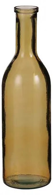 Produktbild von Mica Decorations Rioja Glasflasche - H50 x Ø15 cm - Recyceltes Glas - Ocker