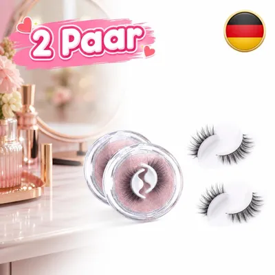 Produktbild von Selbstklebende Wimpern Falsche Wimpern 2 Paar Silikon Kein Kleber Natürlicher
