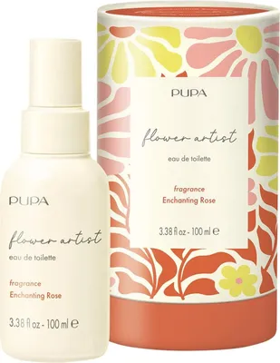Produktbild von PUPA Milano Flower Artist, Frauen, 100 ml, Nicht nachfüllbare Flasche, Bergamotte, Rose, Sandelholz, Vanille