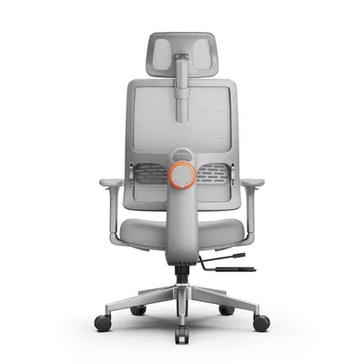 Immagine prodotto di Newtral H003 Sedia ergonomica per ufficio, sedia da scrivania con schienale alto, esclusivo supporto lombare adattivo, poggiatesta regolabile Grigio