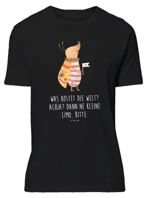 Produktbild von Mr. & Mrs. Panda Tshirt Nachtfalter Fähnchen - Schwarz - Geschenk, oberteil, Süß, Spruch Witzig, Grafik-T-Shirt, S T-Shirt, Shirt, Käfer, Küche Deko, Lustige Sprüche
