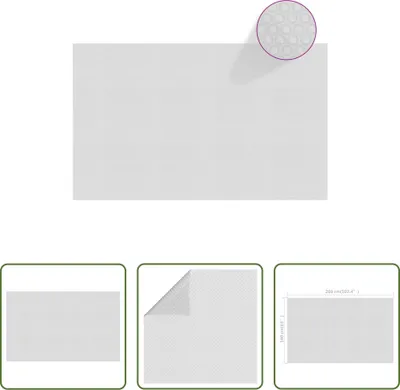 Produktbild von The Living Store Treibende Pool-Solarplane PE 260x160 cm Grau