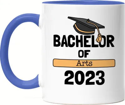 Produktbild von Bachelor of Arts 2023 Tasse Blau Studium Absolvent Abschluss Geschenk Bachelorabschluss Uni