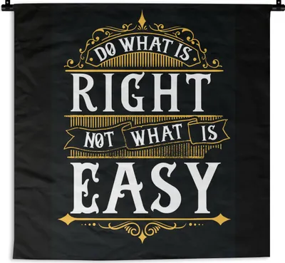 Produktbild von MuchoWow® Wandteppich Wandbehang Motivation - Zitat - Retro 60x60 cm Tapisserie Dekoration Wandtuch - Dekorationen - Wand Decke