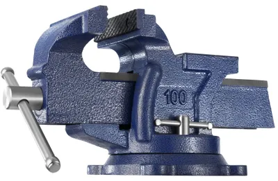 Produktbild von tectake® Schraubstock aus Gusseisen 3 Anschraublöcher