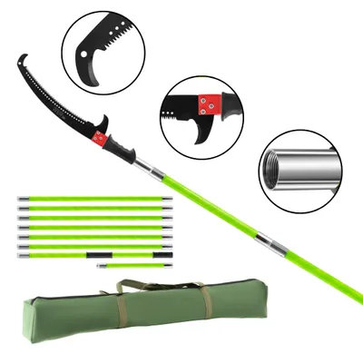 Produktbild von SEVICO Teleskop Astsäge Teleskopstange Teleskopsäge Astschere Gartensäge Baumschere 800 cm V144
