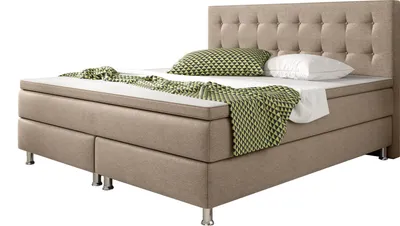 Produktbild von Inter Handels Boxspringbett Köln 180x200 | Webstoff Muddy