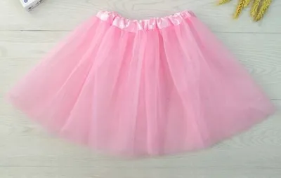 Produktbild von Tütü Tutu Ballettrock Tüllrock Petticoat Ballettkleid Rock Fasching Karneval Kinder 3 Lagen 30cm Rosa