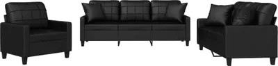 Produktbild von VidaXL 3201348, Schwarz, Schaum, Kunstleder, Metall, Polywood, Textil, 198 cm, 77 cm, 80 cm