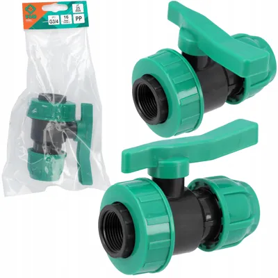 Produktbild von Flo Kugelhahn Innen 25mm 3/4 Zoll PP 16 Bar UV-beständig