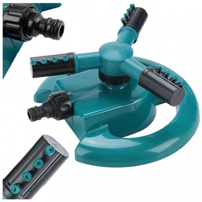 Produktbild von 360° Drehbarer Dreiarmiger Gartensprinkler Zur Rasenbewässerung