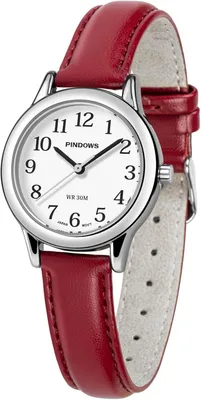 Produktbild von Watch Minimalistische Uhren für Damen, Goldton-Gehäuse mit schwarzem Lederarmband, Modisch, Elegante Quarz-Analoguhr für den täglichen Gebrauch