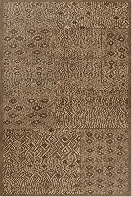 Produktbild von Stoffimitation mit Tribal-Muster – Vinyl Fußmatte – 150x225 cm – Rutschfest, Pflegeleicht & Langlebig