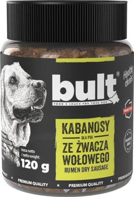 Produktbild von BULT | Hundefutter - Hundesnacks - Kabanossi Rinderpansen - 120g Kabanos für Hunde