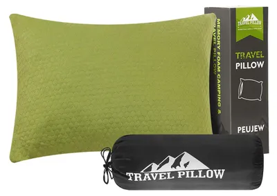 Image de Elzusha - Coussin de voyage en mousse viscoélastique compressible, idéal pour le camping et la randonnée