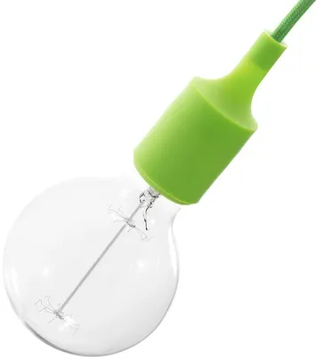 Immagine prodotto di Creative-Cables Kit portalampada E27 in Silicone - Lime