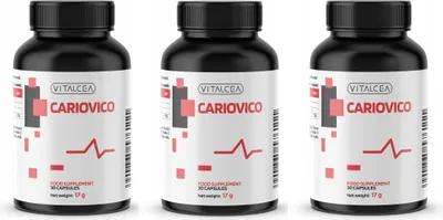 Produktbild von 3X Cariovico : Granatapfel Vitamin C L-Arginin L-Lysin || 30Caps.