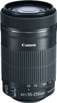 Produktbild von Canon EF-S 55-250mm, SLR, 15/12, Telephoto, Canon EOS 7D, Schwarz, 7 cm
