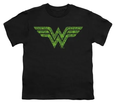 Produktbild von Wonder Woman - T-Shirt für Kinder, St Patricks-Tag TV37925 (140-146) (Schwarz)