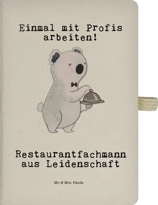 Produktbild von Mr. & Mrs. Panda notizbuch Restaurantfachmann Leidenschaft - Transparent - Geschenk, Kellner, Journal, Restaurant, Ausbildung, Tagebuch, Kladde, A5, Spruch