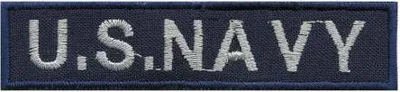Produktbild von AUFNÄHER - U.S. NAVY - 03099 - Gr. ca. 9 x 2 cm - Patches Stick Applikation