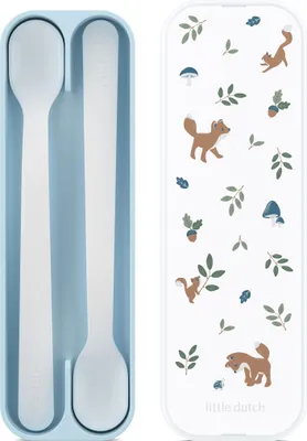 Produktbild von Mepal - Fütterlöffel Mio Little Dutch - Babylöffel - Kleinkind Fütterlöffel - Spülmaschinengeeignet & BPA frei - 2er Set - Forest Friends