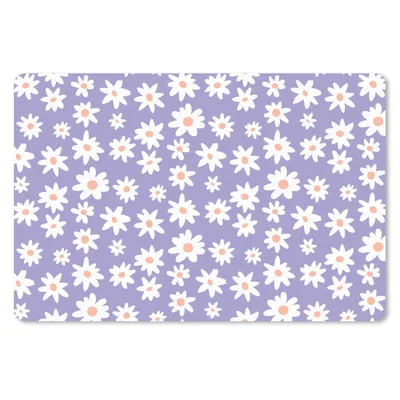 Produktbild von MuchoWow® Schreibtischunterlage Sommer - Blumen - Lila 60x40 cm - XXL Mauspad - Großes Mauspad