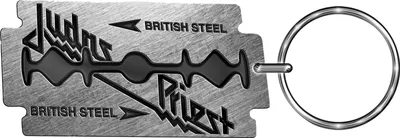 Produktbild von Judas Priest - "British Steel" Metall Schlüsselanhänger RO8145 (Einheitsgröße) (Grau)