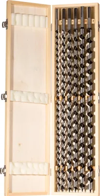 Imagen del producto de Conjunto de brocas serpenteantes Fischer, de 10 a 20 mm de diámetro, con adaptadores para taladros
