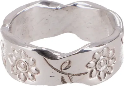 Produktbild von Silberring, Boho Style Ethno Ring, Daumenring - Ranke, Silber-Farben, SterlingSilber, Ringgröße: 55 (17,5 mm)
