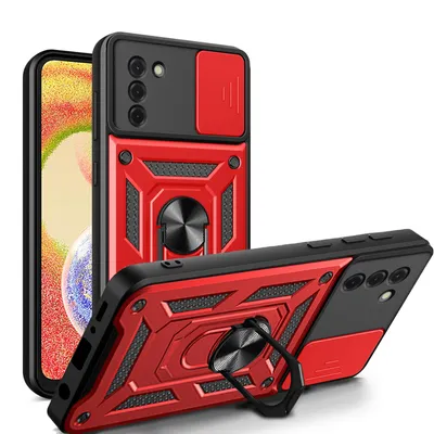 Produktbild von Outdoor Panzer Hülle Nokia G22 Handyhülle mit Slide Kameraschutz Ringhalter Rot