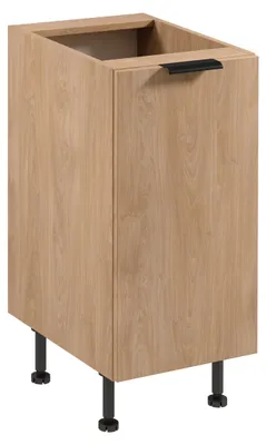 Image de Meuble bas à une porte SALERNO - largeur 40 cm, chêne