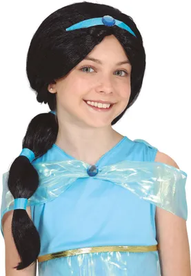 Produktbild von Schwarze Haarperücke mit Tiara PRINZESSIN der Wüste