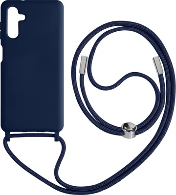 Produktbild von Avizar, Schutzhülle mit Nylonkette (80cm) für Samsung Galaxy A13 5G / A04s, Nachtblau