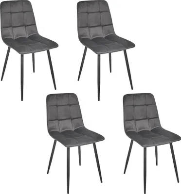Image de Chaise Mateo Gris - Lot De 4