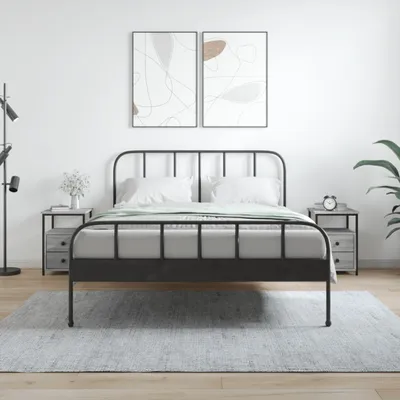 Produktbild von [Home] Nachttische 2 Stk. Grau Sonoma 34x35,5x50 cm Holzwerkstoff , Neue Mode 2024 im häuslichen Leben