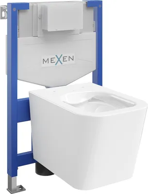 Image de Mexen Kit WC sur pied Felix XS-F avec cuvette Teo, Blanc - 6803385XX00