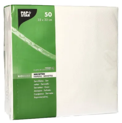 Produktbild von Papstar 86913, Weiß, Seidenpapier, Einfarbig, 36 g/m², 330 mm, 330 mm