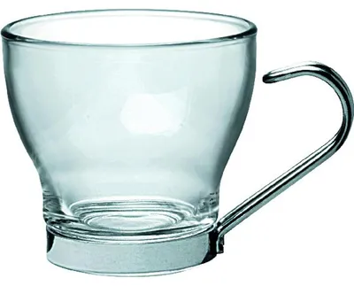 Productafbeelding van Oslo espressobeker, 10 cl, met metalen houder - set van 6